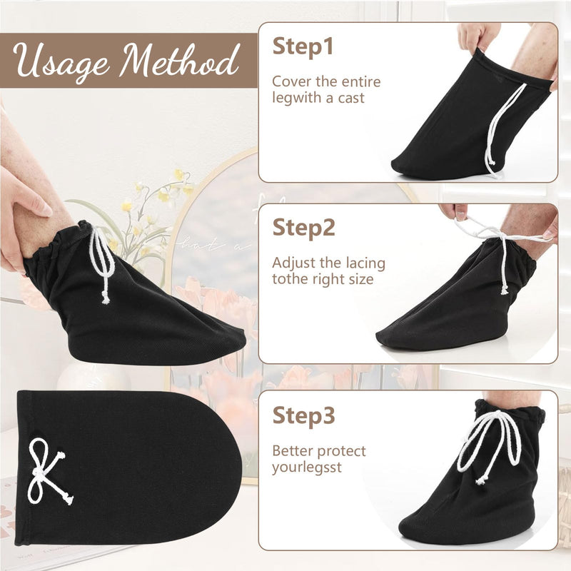 [Australia] - Cosmeria leg cast protection with adjustable drawstring, waterproof protection for feet and toes in case of injuries 