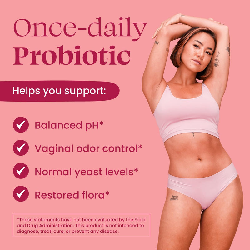 [Australia] - Vaginal Probiotics for Women with Prebiotics, Cranberry Extract, and Lactobacillus Probiotic Blend, Supports Healthy Vaginal Flora, Odor Control, pH Balance, 2 Month Supply, 120 Capsules 120 Count (Pack of 1) 