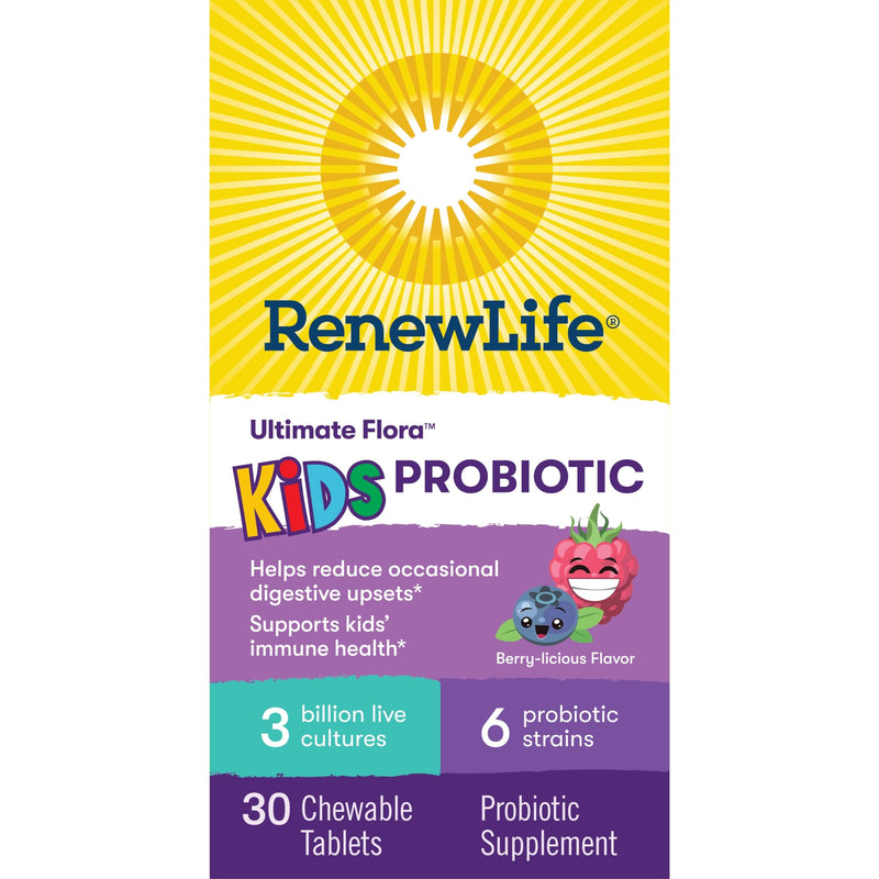 [Australia] - Renew Life Kids Probiotic Gummies, Supports Digestive & Immune Health, Prebiotics & Probiotics, Raspberry, 30 Gummies 30 Count (Pack of 1) 