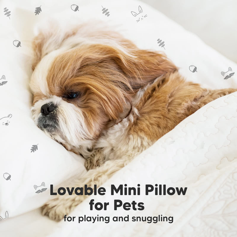 [Australia] - Mini Toddler Pillow with Pillowcase - 9x13 My Little Dreamy Mini Pillow, Organic Toddler Pillows for Sleeping, Kids Pillow, Small Pillows, Travel Pillows for Sleeping, Toddler Bed Pillows (Acorn) Acorn 9"x13" 