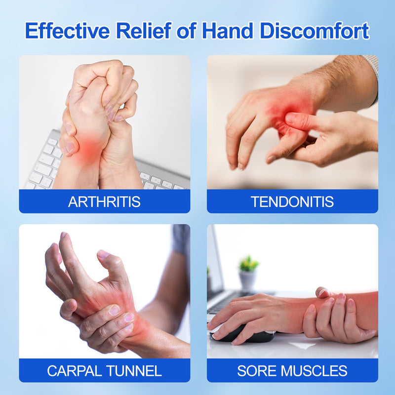 CHIYAN Carpal Tunnel Wrist Brace with Copper Arthritis Glove, Adjustable Metal Splint Stabilizer Wrist Support Women Men for Day Night Sleep Pain Relief Work, Typing, Tendonitis, Sprains Right Hand Large/X-Large