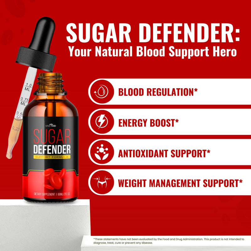 [Australia] - Sugar Defender Drops - Official Formula - Sugar Defender 24, Sugar Defender Liquid, Maximum Strength Sugar Defender Supplement with Hawthorn Berry Organic, Sugar Defender Reviews (1 Pack) 