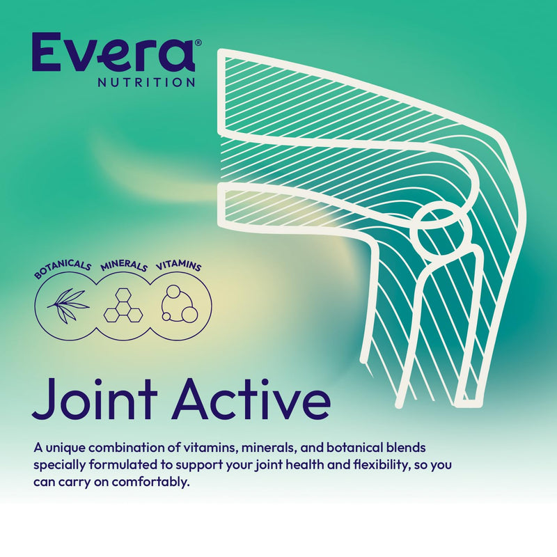Joint Active, 60 Capsules | Supports Bone Health, Mobility & Flexibility | Joint Support Supplement | with Turmeric, Boswellia, Glucosamine + Essential Vitamins & Minerals