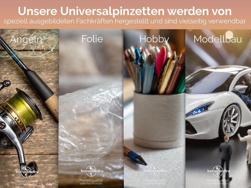 [Australia] - Straight tweezers, 20 cm, with internal teeth, stainless steel 