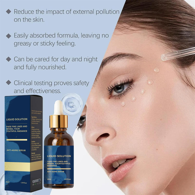 Olavita Serum, Olavita Liquid Solution Anti Aging Serum,Vitamin C & E Serum, Boost Skin Collagen, Reduce Wrinkles & Plump Skin(3pcs) clear 3PC