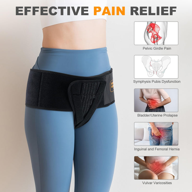 Pelvic Pro Prolapse Belt -, Original Uterus Support Brace for Women Treating Dropped Bladder, Uterine Prolapse, Vulvar Varicosities, Postpartum, Symphysis Pubis Dysfunction Large/X-Large