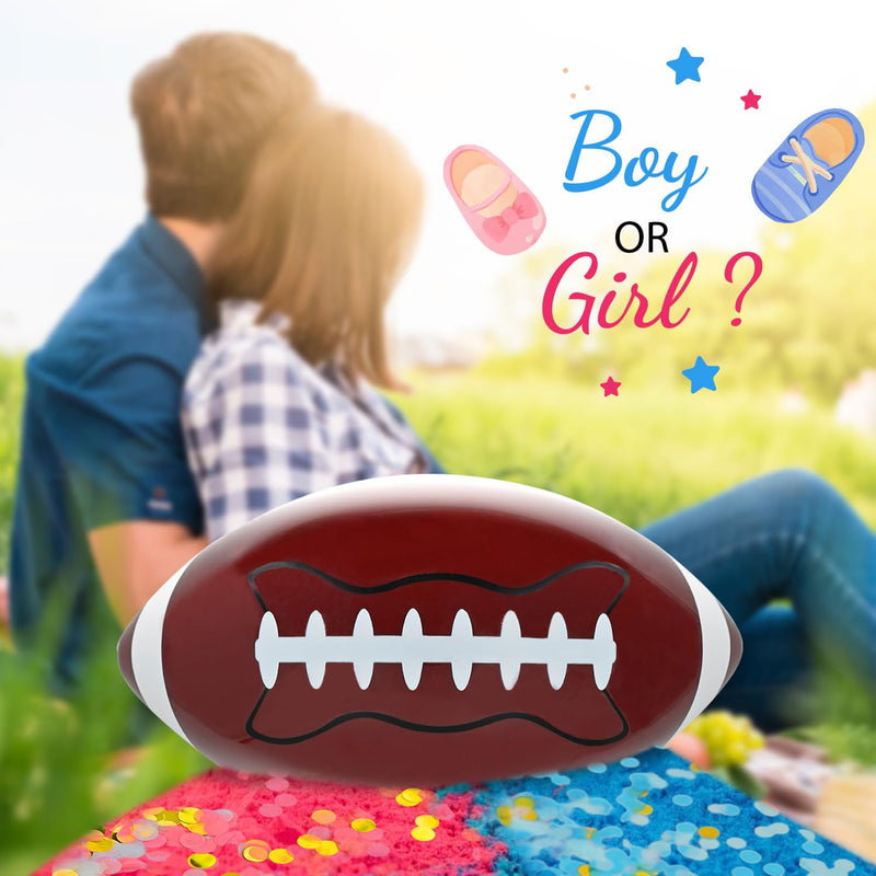 Gender Reveal Football Gender Reveal Kit Football with Confetti&Powder Blue and Pink Boy or Girl Exploding American for Games Baby Shower Party Supplies and Ideas