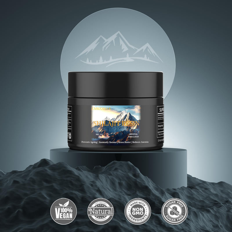 [Australia] - Shilajit Pure Himalayan Organic, High Potency Gold Grade Himalayan Natural Shilajit Resin for Men & Women, Trace Minerals & Fulvic Acid, Energy Supplement & Immune Support, with Lab Test Report (50G) 