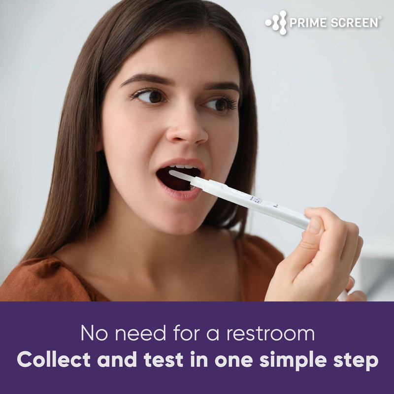 Prime Screen® T-Swab Cotinine (COT) Oral Fluid Test- 30ng Saliva Nicotine Smoking Test– One-Step Nicotine Detection [5 Pack]