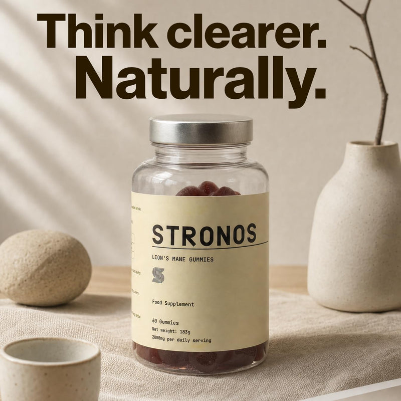 Lion's Mane Mushroom Gummies 2000mg Fruiting Body | 60 Vegan
