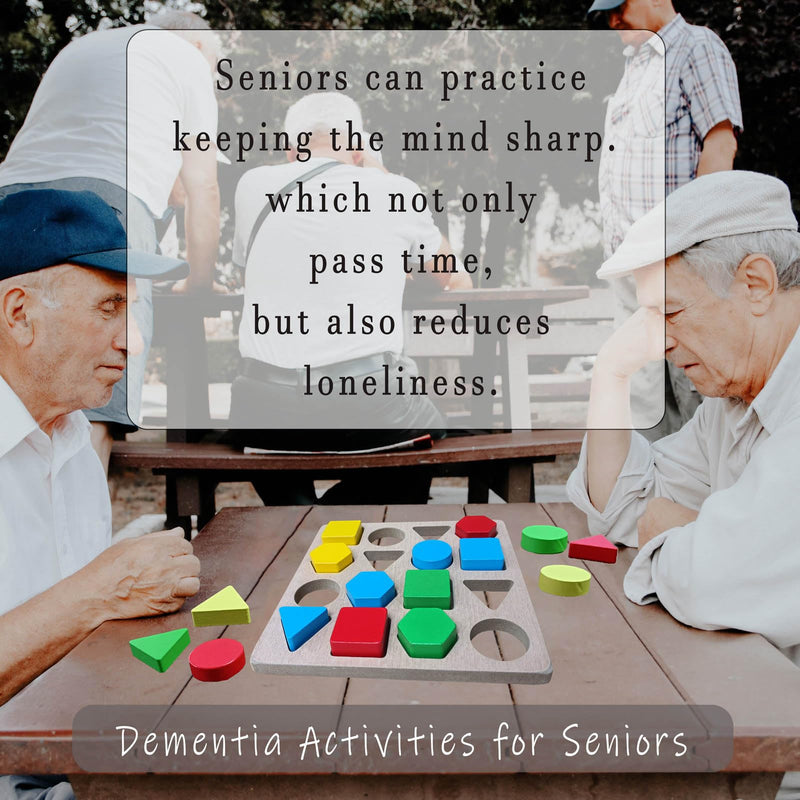 [Australia] - Puzzles Gifts for Dementia Seniors Patients,Memory Activities & Games for Seniors with Dementia,Dementia Geometric Cognitive Products for Alzheimers Elderly 