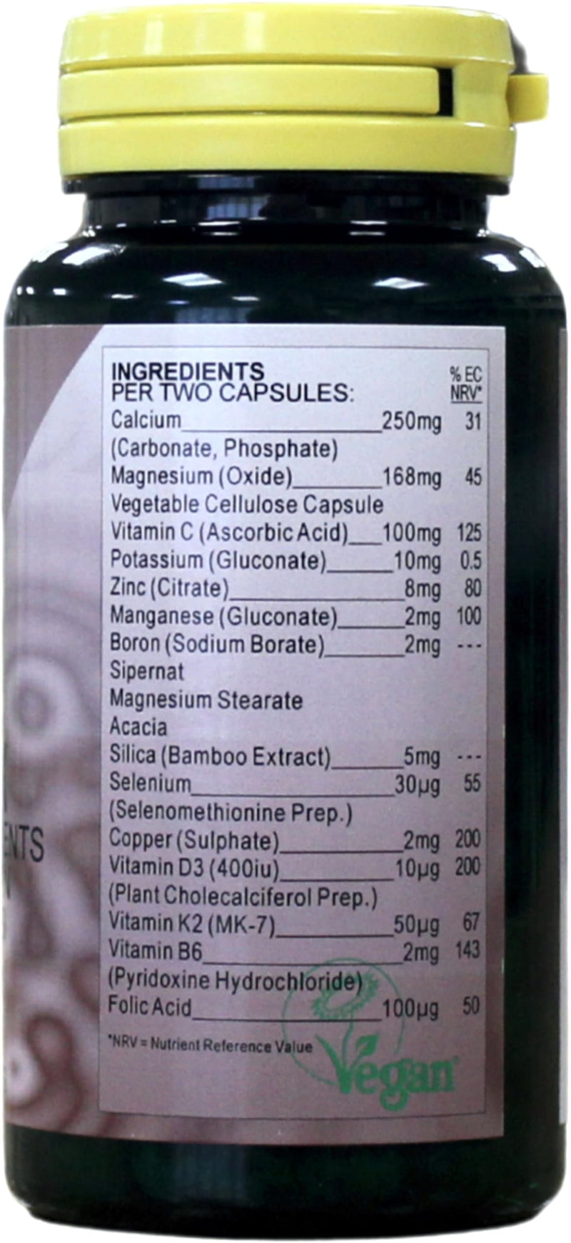 Health Plus Bone Complex : Bone Health Supplement - 60 Capsules, in a Planet-Friendly 99% Recycled Pot