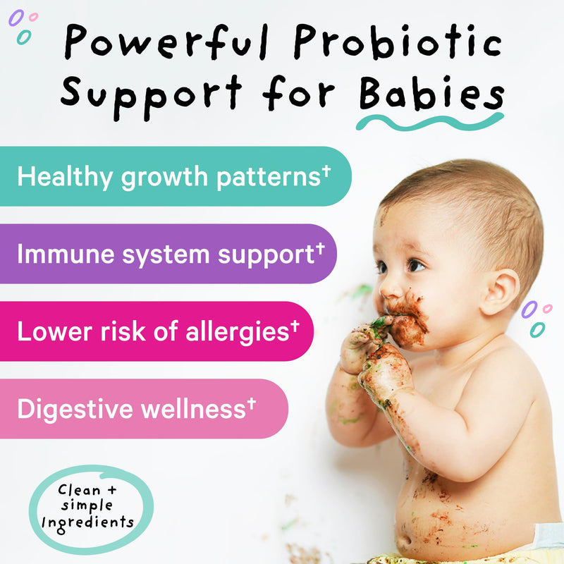 [Australia] - Pink Stork Baby Probiotic Drops, Newborn, Infant & Toddler Probiotics to Help Aid Digestion and Constipation Support, Newborn Essentials - 1 fl oz, 2 Month Supply 