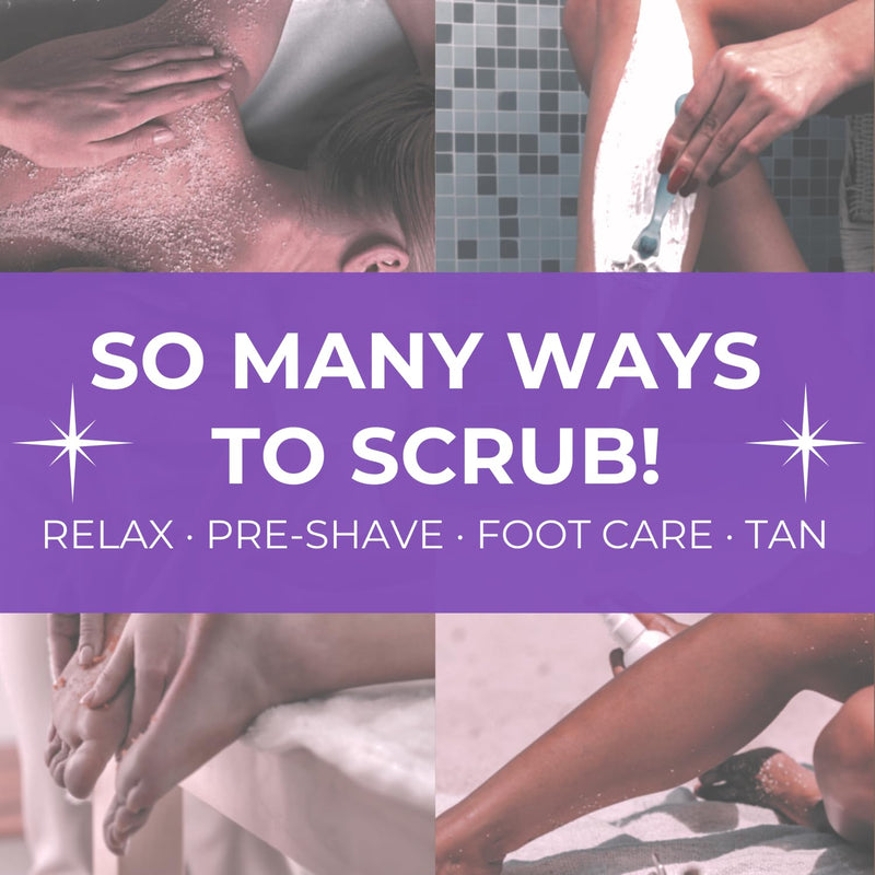 [Australia] - Lavender Body & Foot Scrub 10 oz - A blend of lavender essence, shea butter, and coconut oil for a fragrant journey to a serene countryside - The best stocking stuffer. 10 Ounce (Pack of 1) 