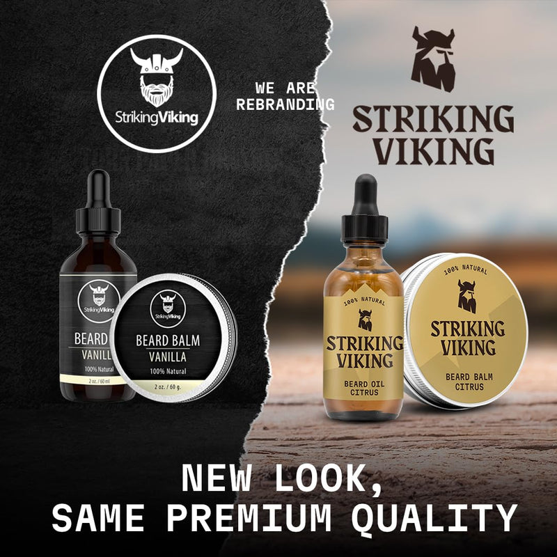 [Australia] - Striking Viking Beard Butter - Non-Greasy Beard Butter for Men with Natural Ingredients 4oz - Keep your beard hydrated & refreshing with Beard Cream (Sandalwood) Sandalwood 