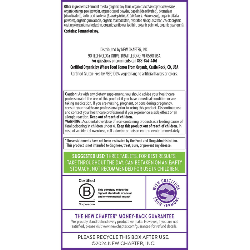 [Australia] - New Chapter Advanced Perfect Prenatal Vitamins, 270ct, Made with Organic, Non-GMO Ingredients for Healthy Baby & Mom - Folate (Methylfolate), Whole-Food Fermented Iron, Vitamin D3 + Ginger 270 Count (Pack of 1) 