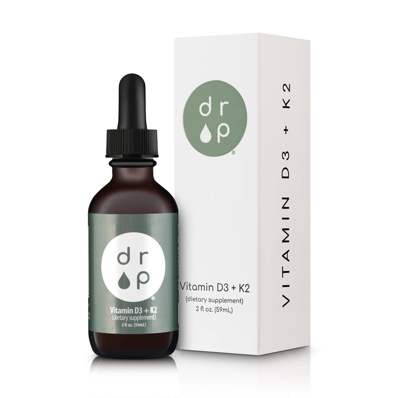 Drop Supplements Vitamin B12 Drops and Vitamin D3+K2 Drops Bundle