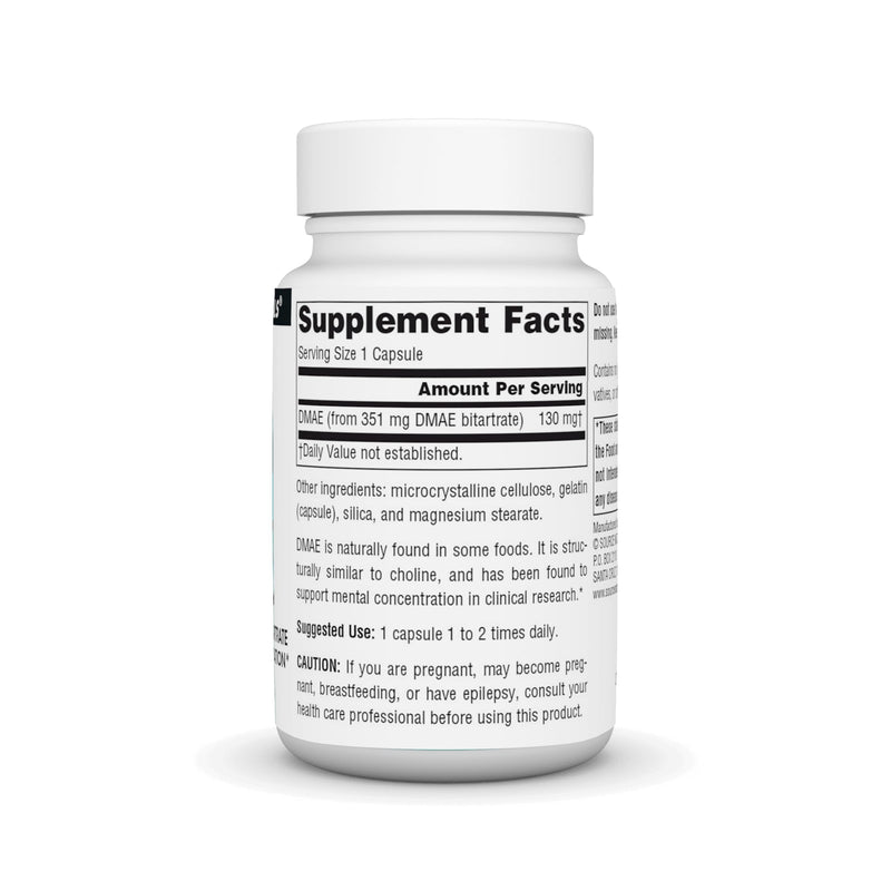[Australia] - Source Naturals DMAE, Dimethylaminoethanol Bitartrate - Supports Mental Concentration - 50 Capsules 
