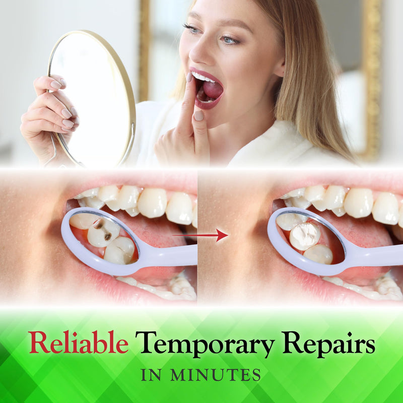 [Australia] - BF Products SmileFix Filling, Cap, Crown & Bridge Dental Repair Kit - Sturdy Zinc Oxide & Eugenol Oil Cement - Temporary Teeth Fix - Glue for Crowns & Bridges - Tooth Repairs - Smile Confidently 