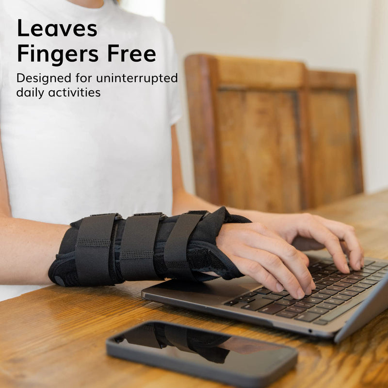 [Australia] - BraceAbility Volar Wrist Splint - Right or Left Hand Compression Support Brace for Carpal Tunnel Syndrome Relief, Fracture Pain, Sprained Injury, Typing, Sleeping, Arthritis, and Tendonitis Wrap 