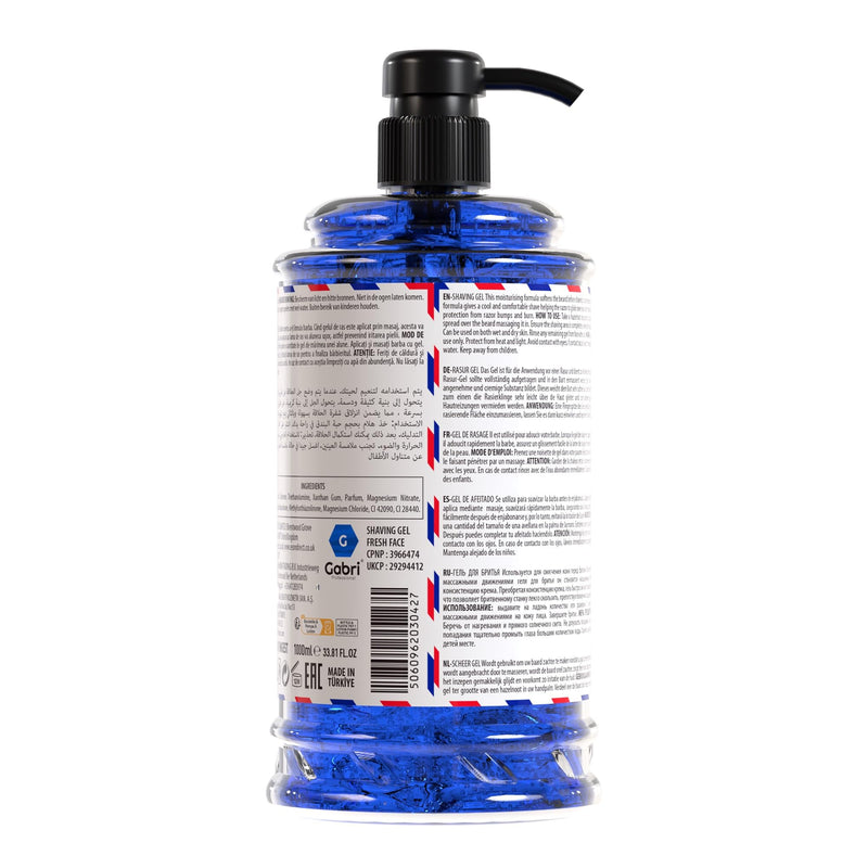 [Australia] - Gabriel Shaving Gel Shaving Gel | Legendary freshness effect and perfect shaving gel for a fresh face Stands out with a unique scent 1 l (pack of 1) Blue Ice 