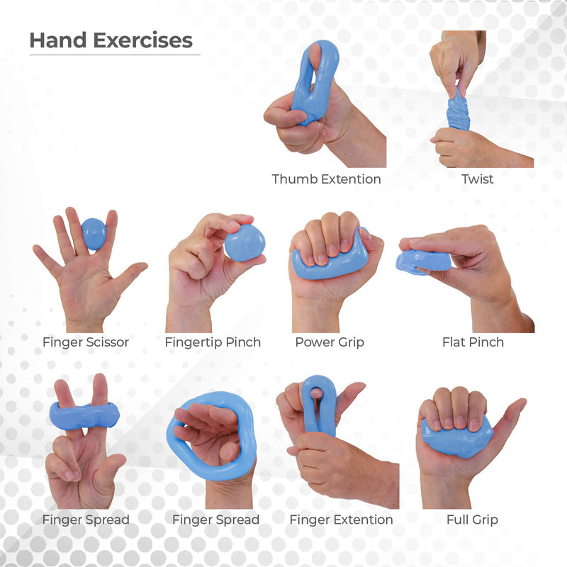 [Australia] - Sammons Preston Therapy Putty, Therapeutic Hand Exerciser, Theraputty for Finger and Hand Rehabilitation, Exercise Putty to Improve Hand Grip Strength, Occupational Therapy, 4 Ounce, Firm, Blue 4 Ounces Blue - Firm 