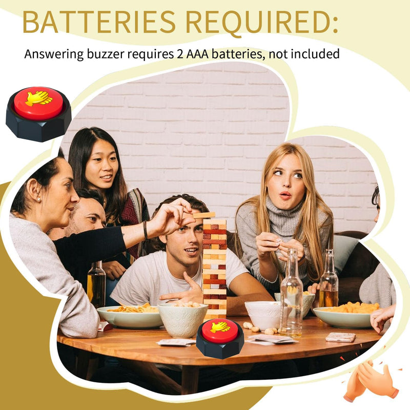 [Australia] - Applause Button - Button Applauds When Pressed - Add Extra Fun to Your Life-Easy Buttons-Sound Buzzer with Applause Noise Maker Buzzer 