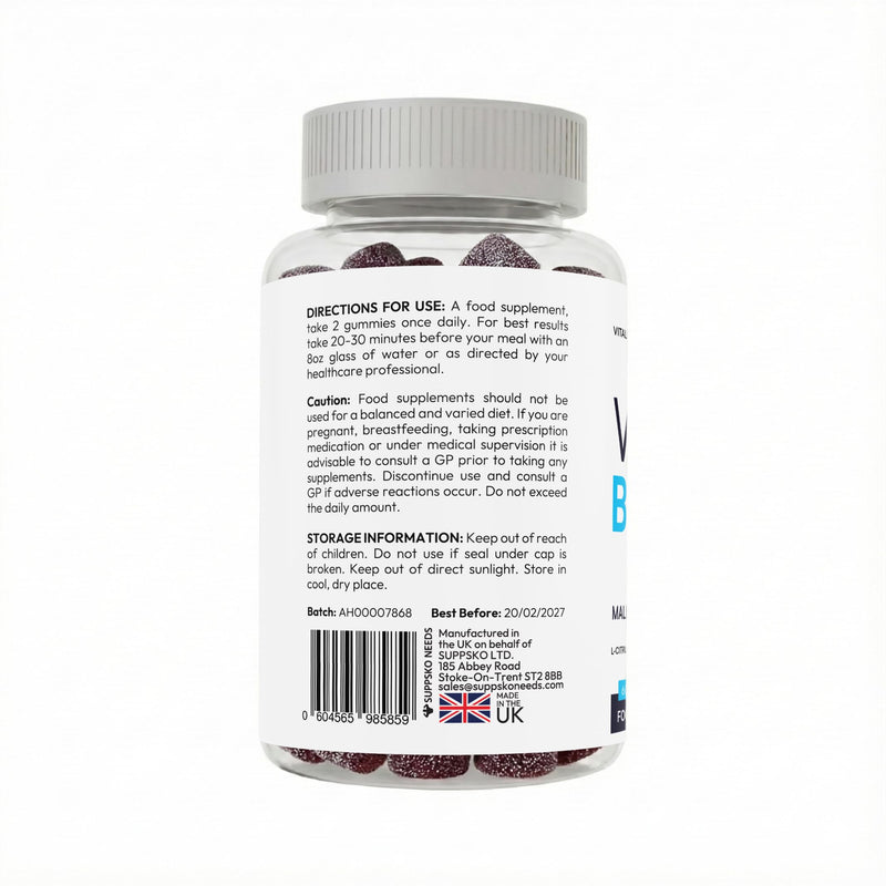 Vital Boost XL 60 Gummies All Natural Advanced Formula for Overall Health & Wellness Support