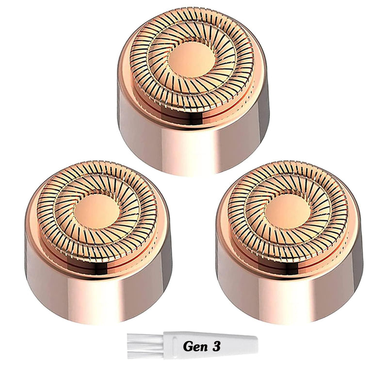 Generation 3 Replacement Heads for Flawless Finishing Touch Facial Hair Remover, Blades for New Flawless Gen 3