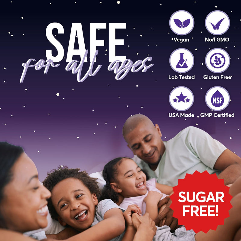 FIOR Sugar Free 120-Count Sleep Aid & Calm Gummies, Melatonin Gummies Sleep Aids for Adults & Kids. Gummy Vitamins for Sleep. Adults & Kids Melatonin & L-Theanine Gummies Natural Herbal Sleep Aid. Sugar Free Mixed Berry 1 Count (Pack of 120)