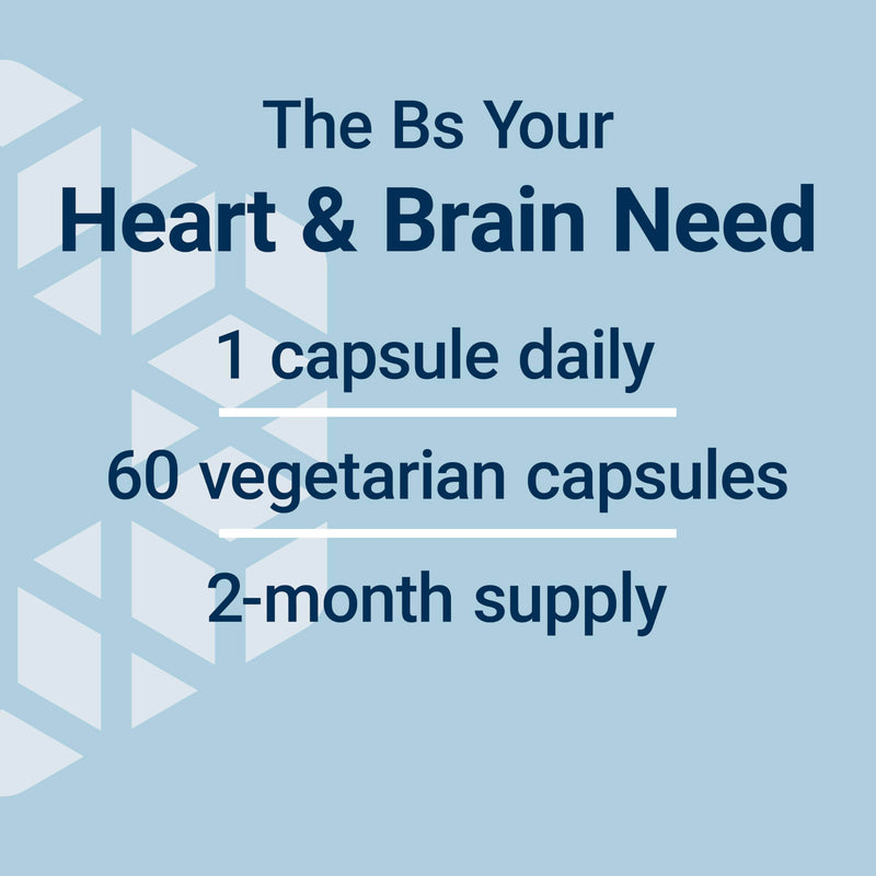 Life Extension Homocysteine Resist Vegetarian Capsules, 60 Count | Vitamin B2, B6, B12 & Folate as L-5-MTHF Support Heart & Brain Health, Once Daily, Gluten Free, Non-GMO & Vegetarian 60 Count (Pack of 1)