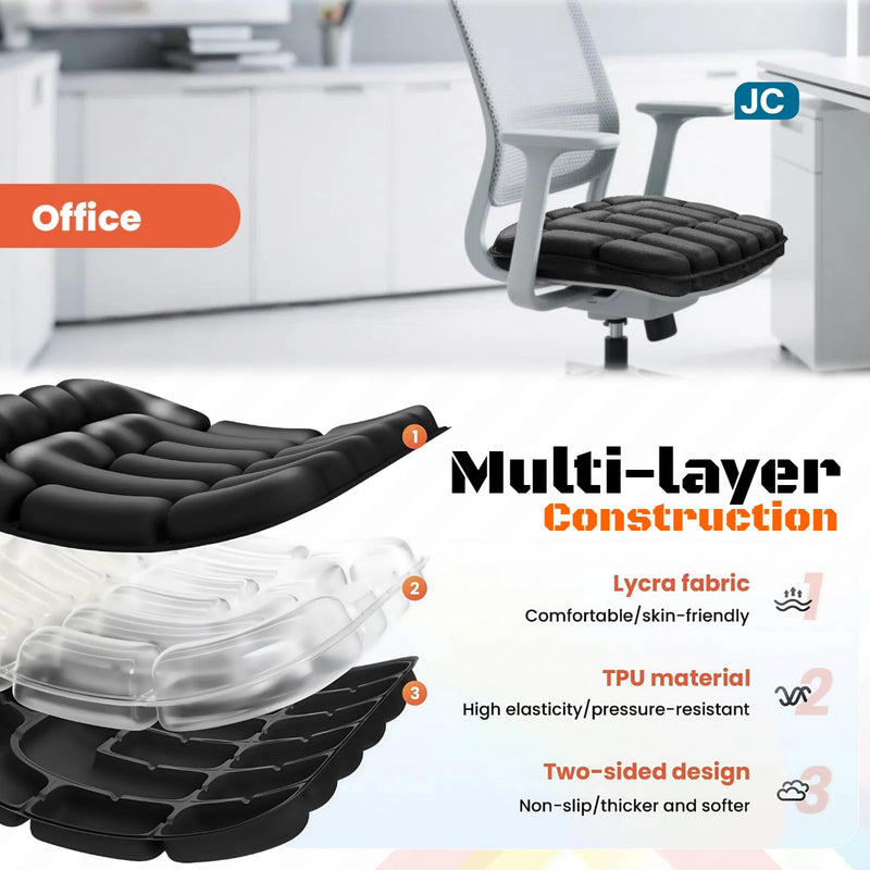 [Australia] - Inflatable Seat Cushion,Hemorrhoid Pillow,Pressure Ulcer Cushions,Donut Pillow,Bed Sore Pressure Relief Seat Cushions for Butt,Postpartum,Home Living,Car,Office Grey 