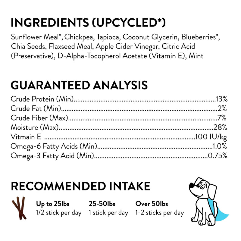 Shameless Pets Dental Treats for Dogs, The Tooth Berry - Healthy Dental Sticks with Immune Support for Teeth Cleaning & Fresh Breath - Dog Bones Dental Chews Free from Grain, Corn & Soy 7.2 Ounce (Pack of 1) - PawsPlanet Australia