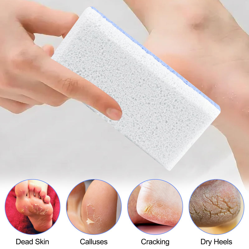 [Australia] - Rseuphiee Pack of 2 double-sided pumice stone feet, pumice stone for feet, foot peeling stone, pumice stone foot care, callus remover, for hard skin on feet and body peeling pedicure tools 
