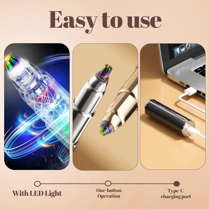 epilator Portable Nose Hair for Women and Compact Nose Trimmer and Eyebrow Trimmer for Women (Red) Red