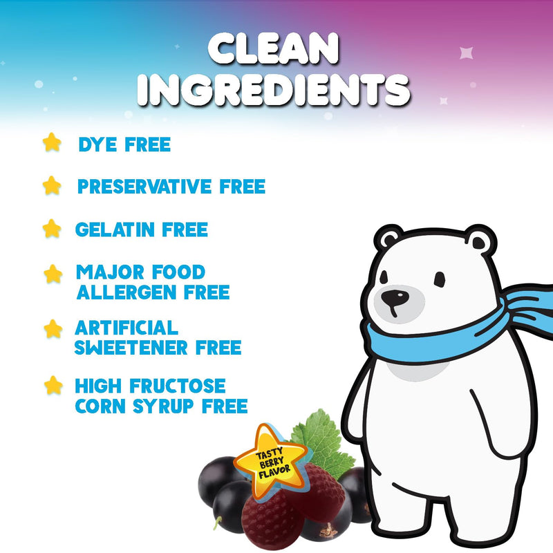 Kids Immune Support Elderberry Gummies - Daily Children's Vitamins C, Zinc & Kids Support Gummy - Nature's Sambucus Elderberry Supplement, Vegan, Gluten-Free, Tasty Berry Flavor - 120 Gummies 120 Count (Pack of 1)