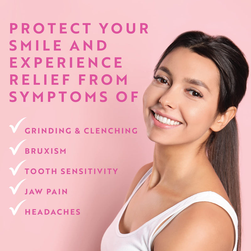 Protect The Crown Night Guard 2 Pack - Mouthguard for Teeth Grinding & Clenching, Professional Mouth Guard for Light and Heavy Grinding (Clear) Clear