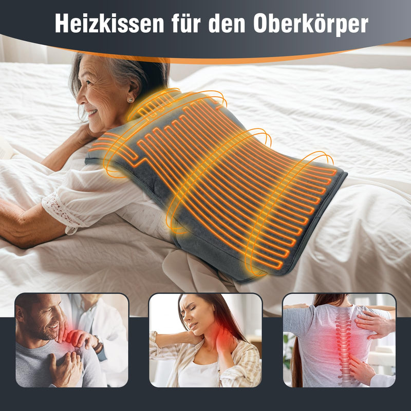 [Australia] - Comfytemp infrared weighted heating pad for neck, shoulder and upper back, 1.1 kg heat pad with 6 heat levels 1-3 h automatic switch-off, 57x50cm Electric upper body warmer Machine washable 57 x 50 cm 