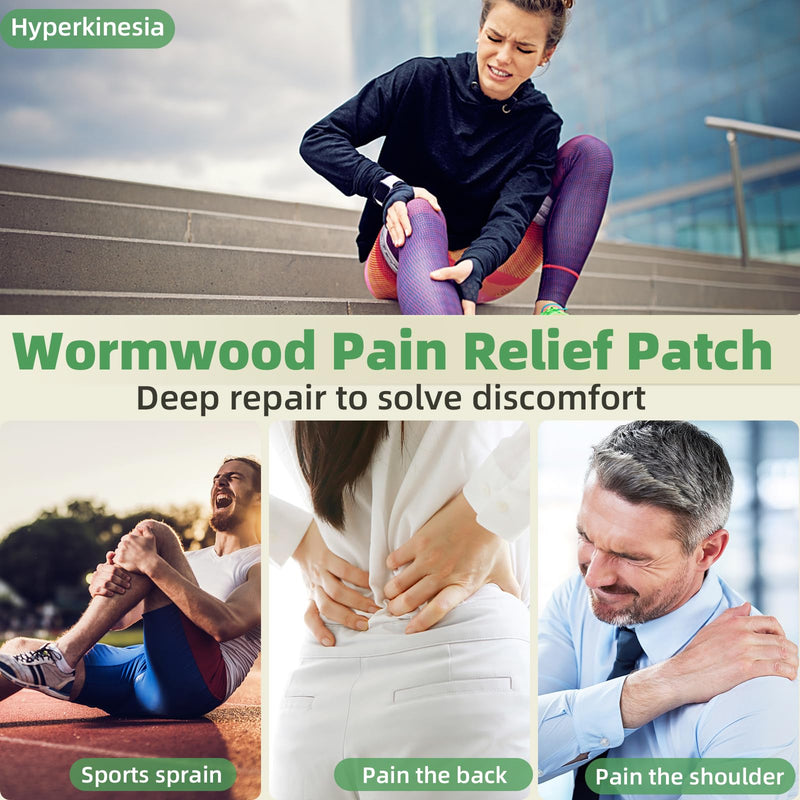 [Australia] - Holilo Pain Relief Patch, Pack of 40 Knee Pain Plasters, Natural Herbal Pain Relief Patch Self-Adhesive Heat Plasters Pain Relief Plasters for Knees, Back, Neck and Sore Muscles 