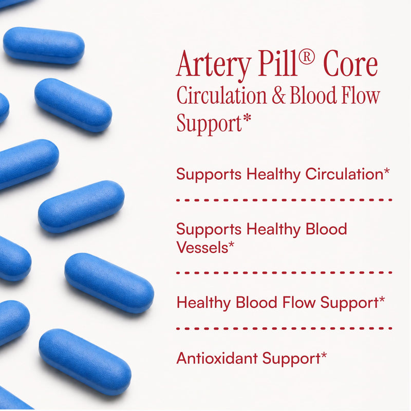 Purity Products Artery Pill Core - MK-7 Vitamin K2, S7 Nitric Oxide Matrix | & Vitamin D3, Organic Blueberries - Promotes Arterial Health & Cardiovascular Function - 30 Count