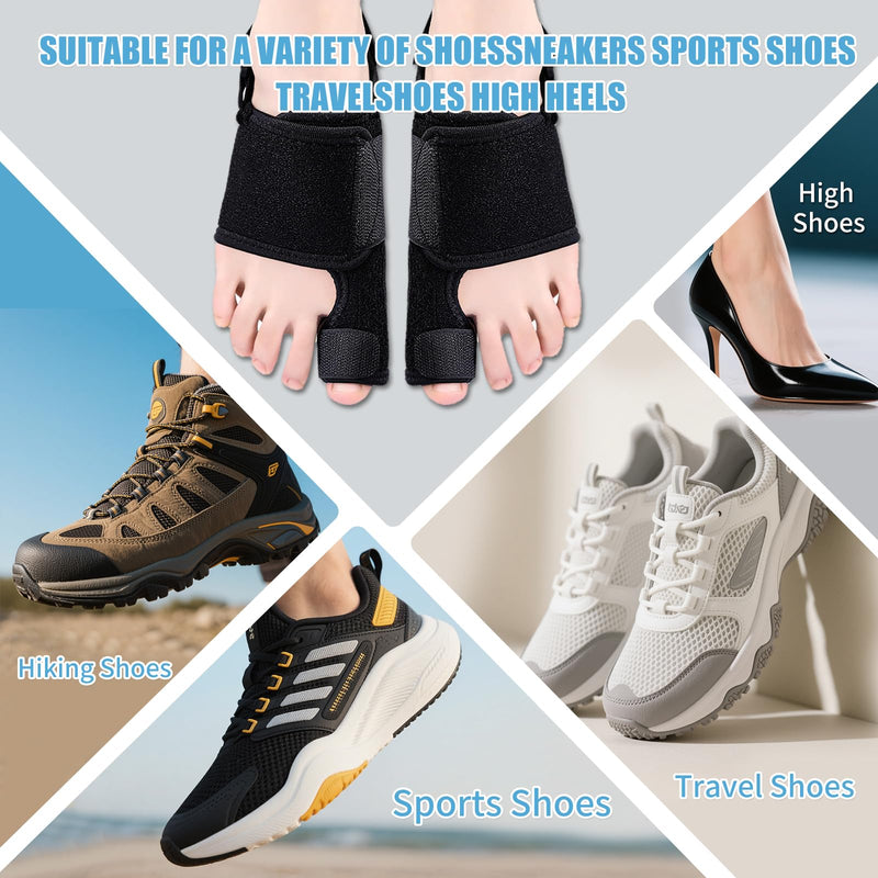 Recovist Bunion Brace for Women & Men - Recovist Bunion Corrector & Big Toe Straightener. alleviation Pain & Corrects Toe Alignment. For Left & Right Foot (1 Pair)