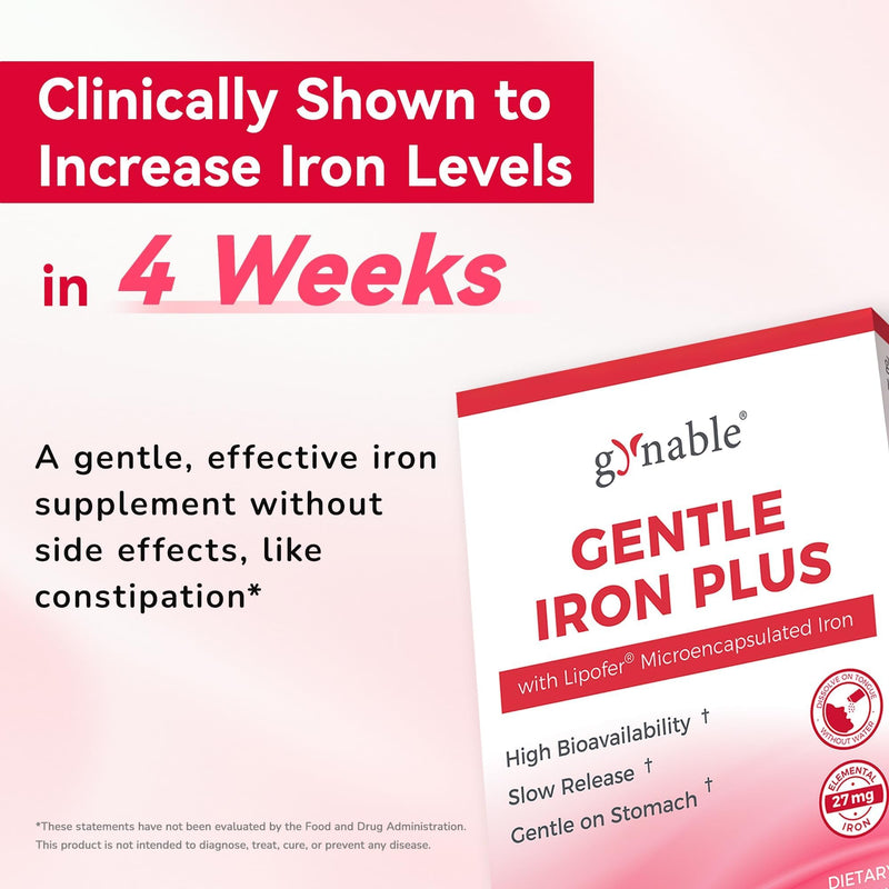 Gentle Iron Supplement for Women: Slow Release 27mg Melt-in-Mouth Iron Powder with Vitamin C, B12 & Folic Acid, Easy on Stomach, Non-Constipating, Vegan Lipofer® Iron Plus, 20 Sticks 20 Sticks( 27mg Iron)