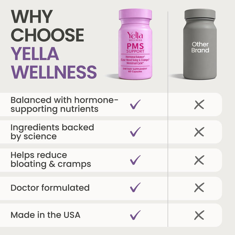 Hormone Balance for Women - PMS Support Supplement for Women w/Chaste Tree, Dong Quai and Ashwagandha- PMS and Menopause Relief for Bloating, Cramps and Mood Swings- (60ct) 60 Count (Pack of 1)