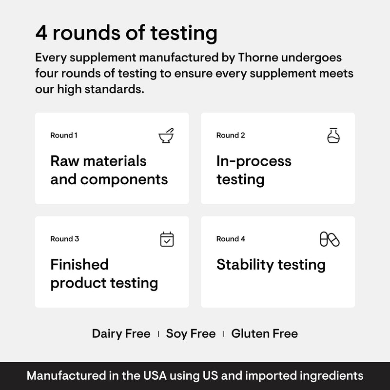 [Australia] - THORNE - Magnesium Glycinate - Support Restful Sleep, Muscle Relaxation, Heart Health, and Metabolism* - Chelated Magnesium Capsules - 90 Servings 