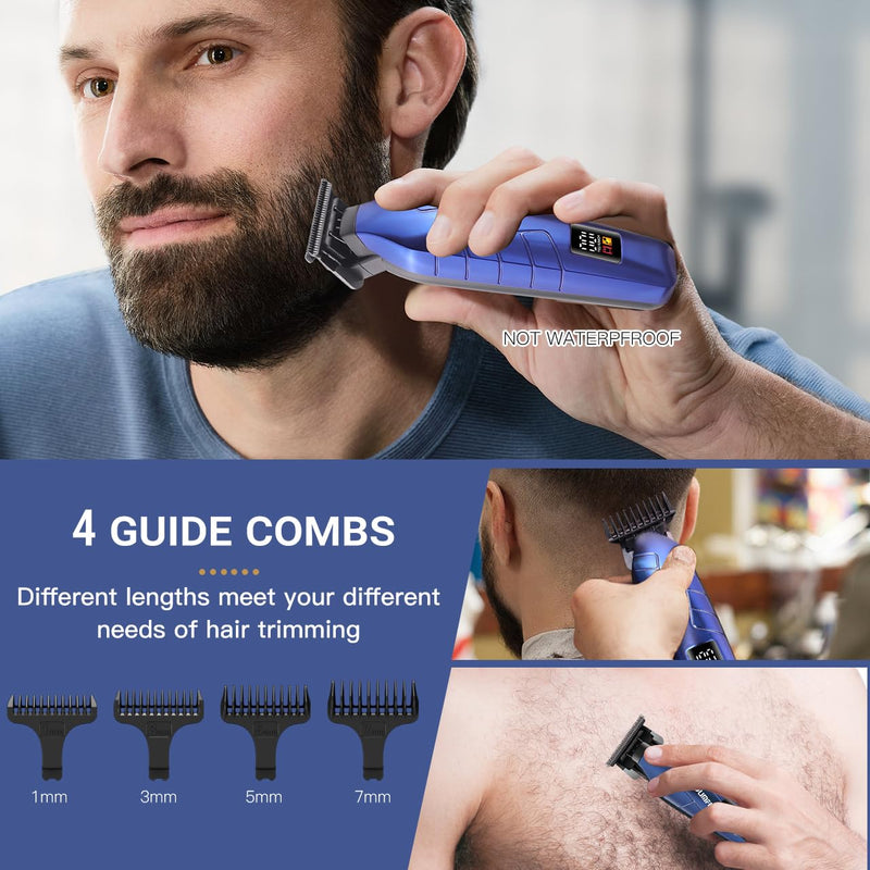 [Australia] - SOLIMPIA Upgraded Head Shavers for Bald Men, Hair Trimmer Kit, Magnetic Electric Razor, Large Battery Capacity, Rechargeable LED Display Beard Trimmer, Waterproof Wet/Dry Head Shaver 