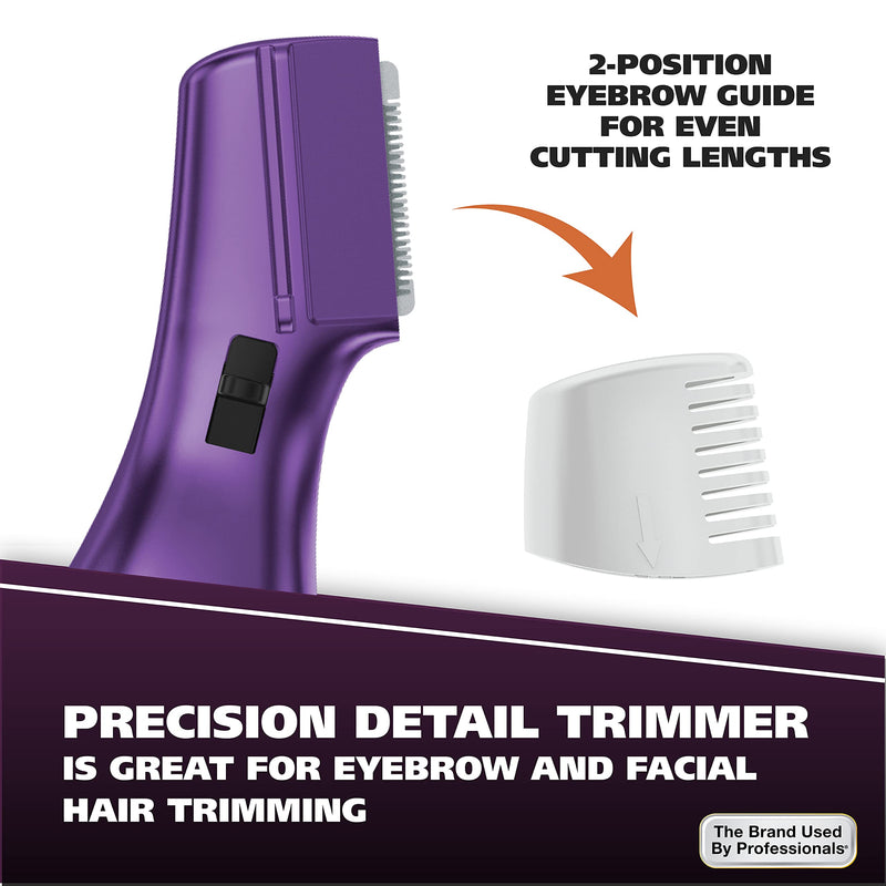 [Australia] - Wahl Pure Confidence Rechargeable Electric Trimmer, Shaver, & Detailer for Smooth Shaving & Trimming of The Face, Underarm, Eyebrows, & Bikini Areas – Model 9865-100 