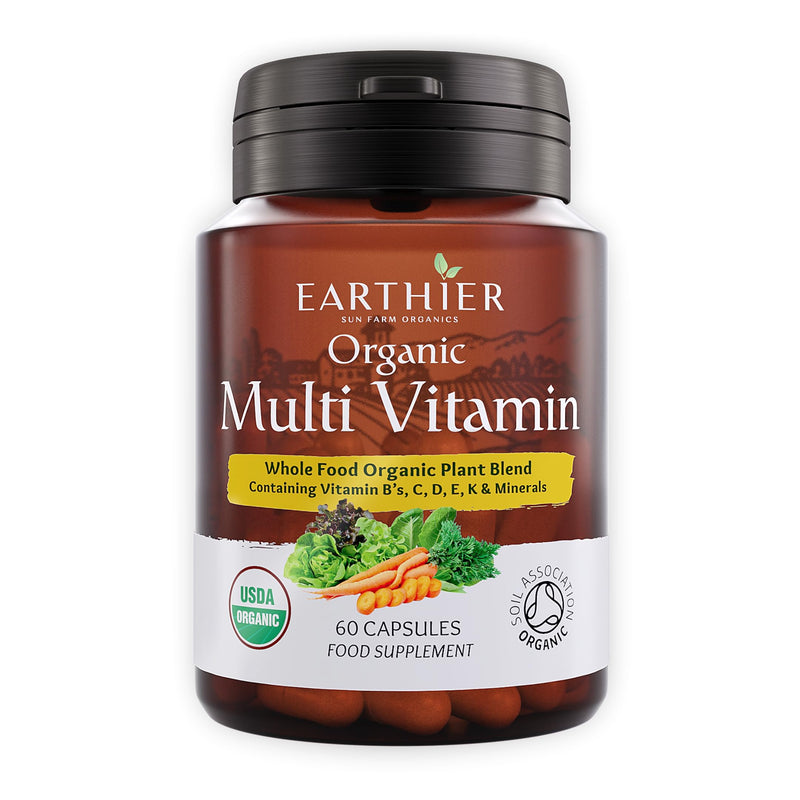 Organic Whole Food Multi Vitamin & Mineral Supplement - Vegan