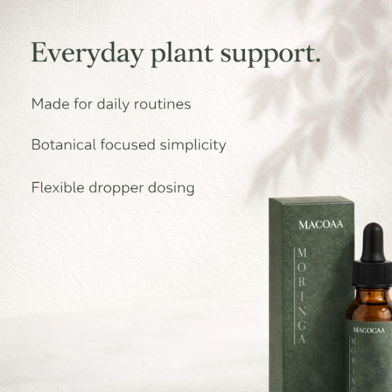 Max Absorption Moringa Liquid Drops, Moringa Oleifera Leaf Extract 400mg per Serving, 10:1 Equivalent to 4000mg Dried Leaf, 60ml