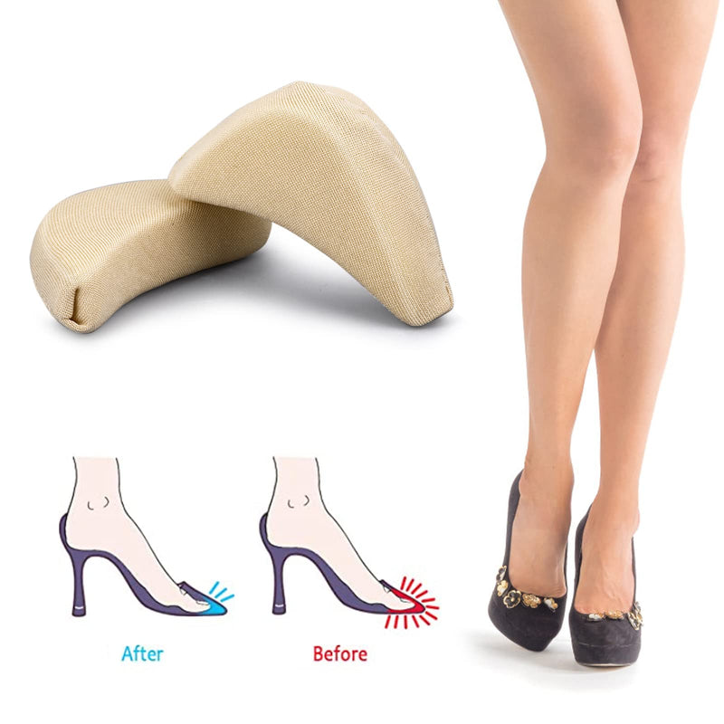 [Australia] - Sibba Toe Filler Inserts Unisex Breathable Soft Large Toe Post Forefoot Pad Shoe Filler for High Heel Foot Pain Relief for Women and Girls (Skin Color and Black) 