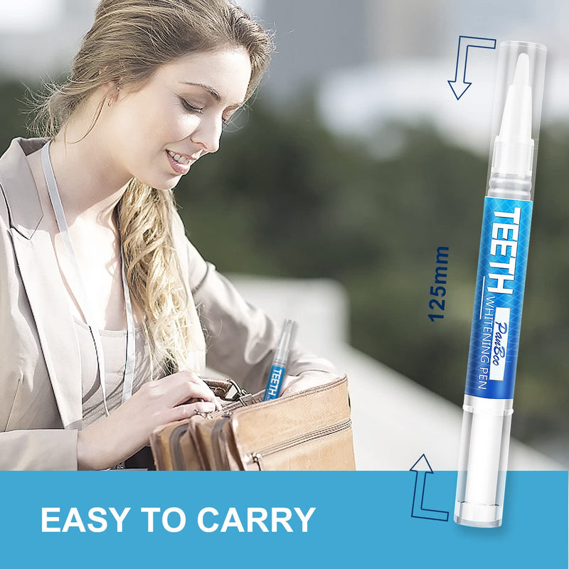 [Australia] - Teeth Whitening Pen 4+1(5 Pack), 70+ Treatments, Use Twice a Day Up to 1-6 Shade Whiter in 1-2 Weeks, 4 Whitening Pens plus 1 Desensitizing Pen, Effective, Painless and Enamel Safe Teeth Whitening Gel 